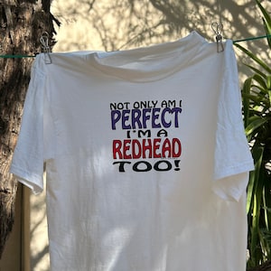 REDHEAD Single Stitch Humor Tee Vintage 1990er Jahre