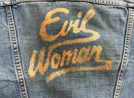 Perfect vintage 70s Evil Woman denim jacket - image 4