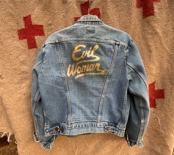 Perfect vintage 70s Evil Woman denim jacket - image 1