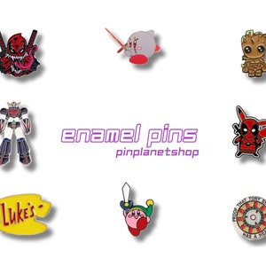 Enamel Pin - Kirby Pin Deadpool Pin - Cute gift for Girl - Cute gift for Guy - Pin for Backpack