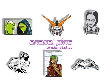 Wednesday Enamel Pin, Meme Pins, Gundam Pin - Cute Lapel Pin, Pins for Backpack, Pins for Denim Jacket Display Pins, Cute gifts