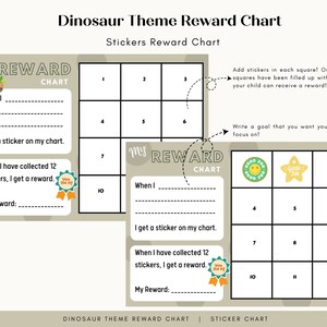 Dinosaur Reward Chart Bundle | Toddler Reward Chart | Classroom ...