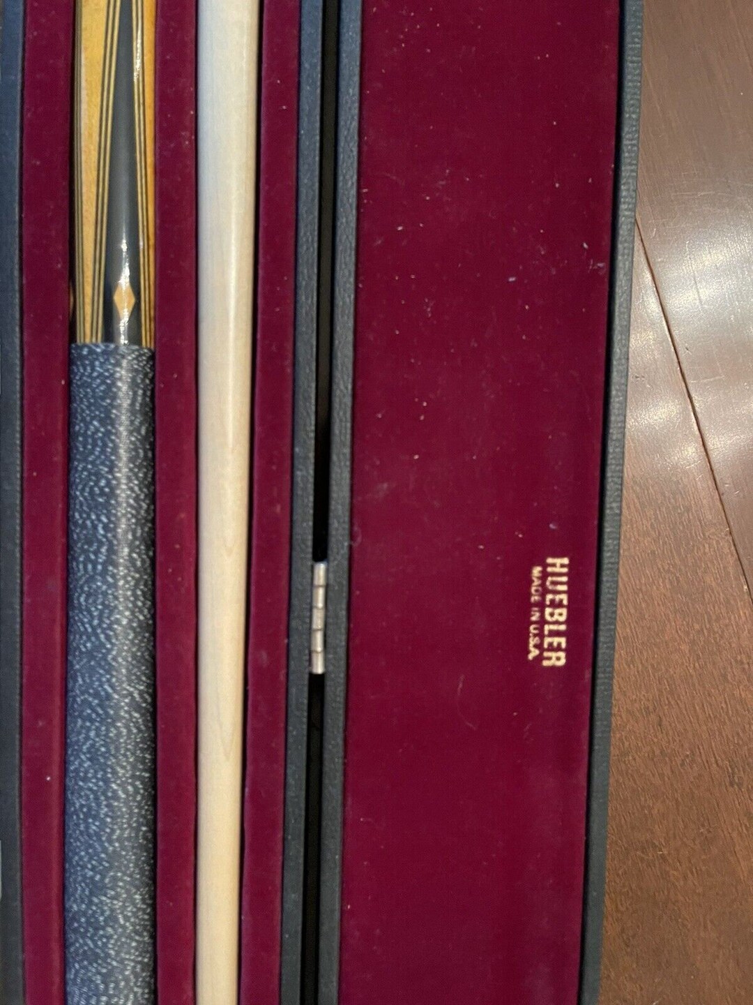 Vintage Huebler Pool Cue in Original Hard Case Cue by Heubler Etsy