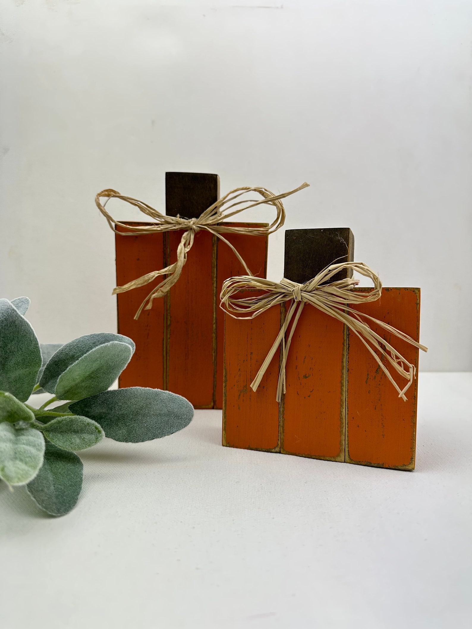 Rustic Wood Block Pumpkins: Distressed Fall Decor - Etsy