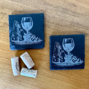 Personalized Slate Coasters | Wedding Gift | Housewarming Party | Wedding Favor | New Home Gift | Engagement Gift | Custom Closing Gift