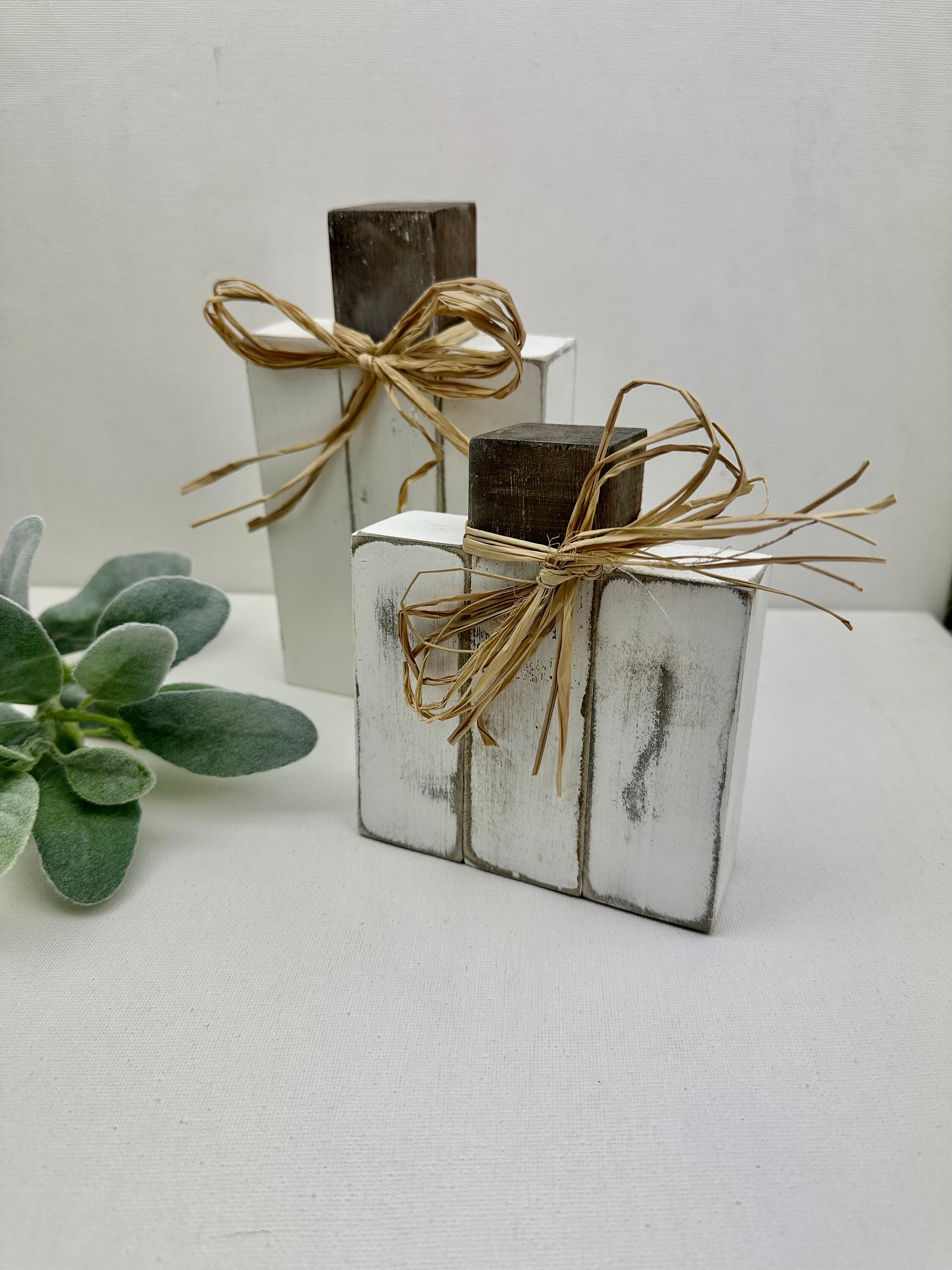 Rustic Wood Block Pumpkins: Distressed Fall Decor - Etsy