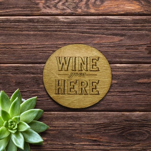 Funny Wooden Coasters - Bespoke Coasters, Funny Gift, Engraved Gift, Birthday, House Warming, Work Colleague Gift, Mum And Dad Gift