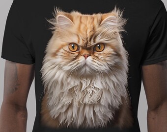 Camiseta de gato persa: regalo para amantes de la naturaleza