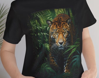 Camiseta de jaguar: regalo para amantes de la vida silvestre, camiseta de algodón Bella+Canvas