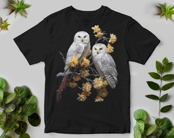 Camiseta con búho nival de inspiración vintage: Regalo para amantes de la naturaleza