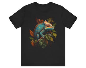 Camiseta de camaleón estilo vintage: regalo para los amantes de la vida silvestre