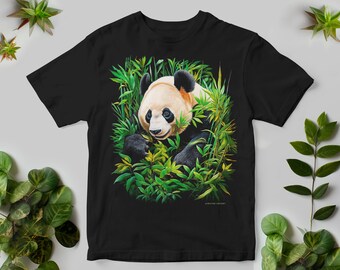 Panda T-Shirt: Vintage Style Animal Art Tee