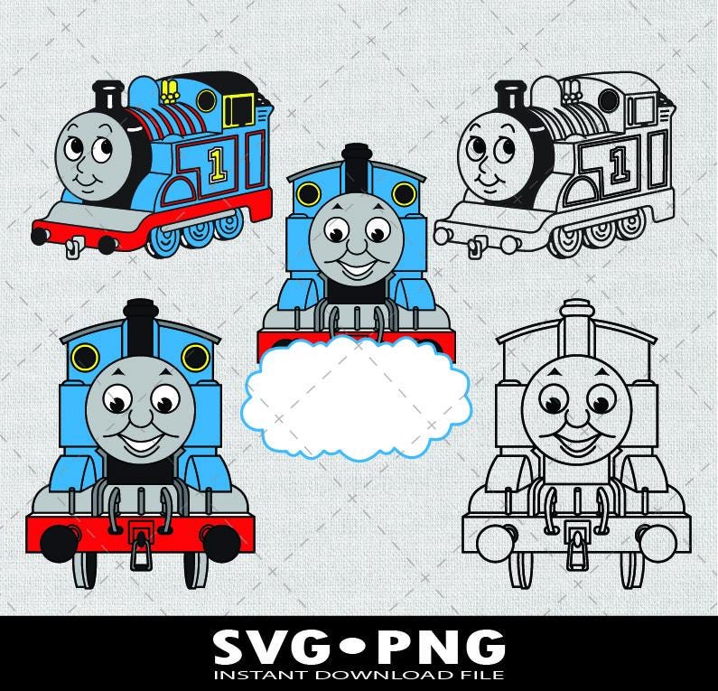 Thomas the Train Png Etsy UK