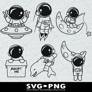 Astronauta lindo SVG, niño astronauta sentado en un delfín SVG, astronauta volador Clipart PNG, Astronauta pescando SVG, archivo PNG de astronauta transparente