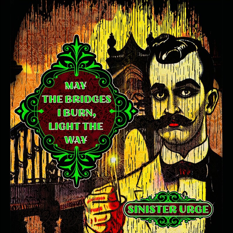 Sinister Urge, Burn Bridges. Unisex Heavy Cotton Tee - Etsy
