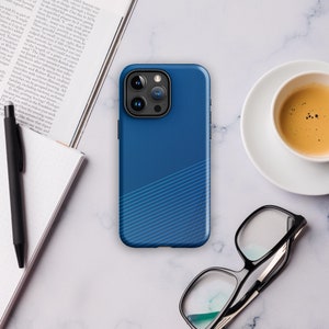 Tough Case for iPhone®: Blue Lines