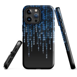 Tough Case for iPhone®: Blue Matrix