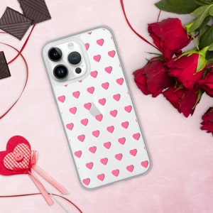 Clear Case for iPhone®: Love Hearts