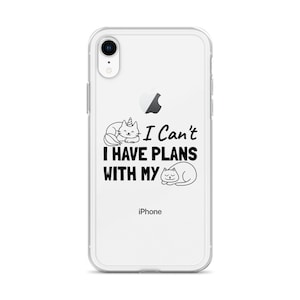 Clear Case for iPhone®: Busy Cat