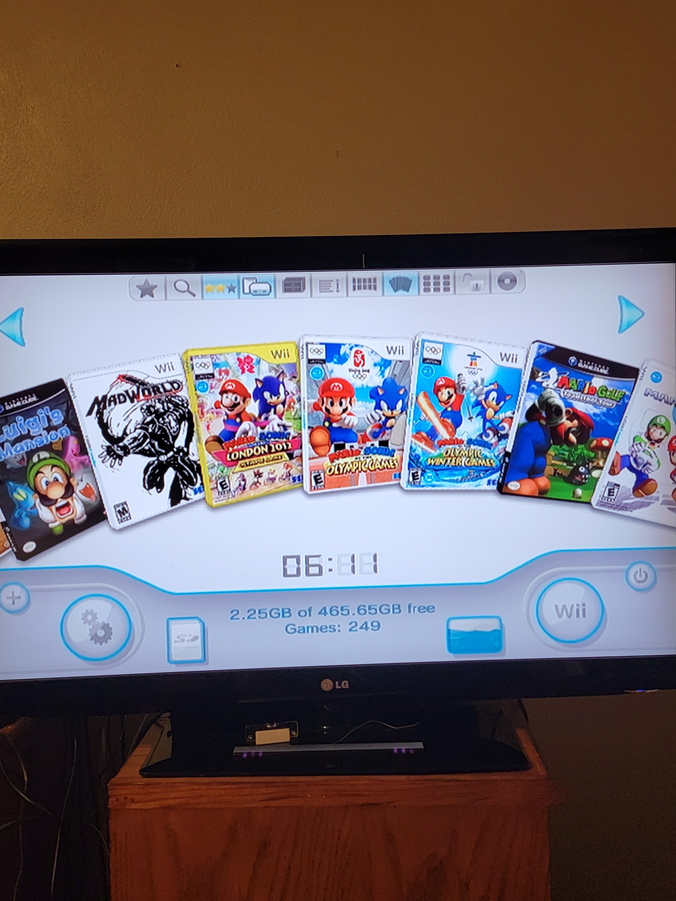 Modded Wii Console in Limited Edition Red W/500gb External HDD Etsy Canada