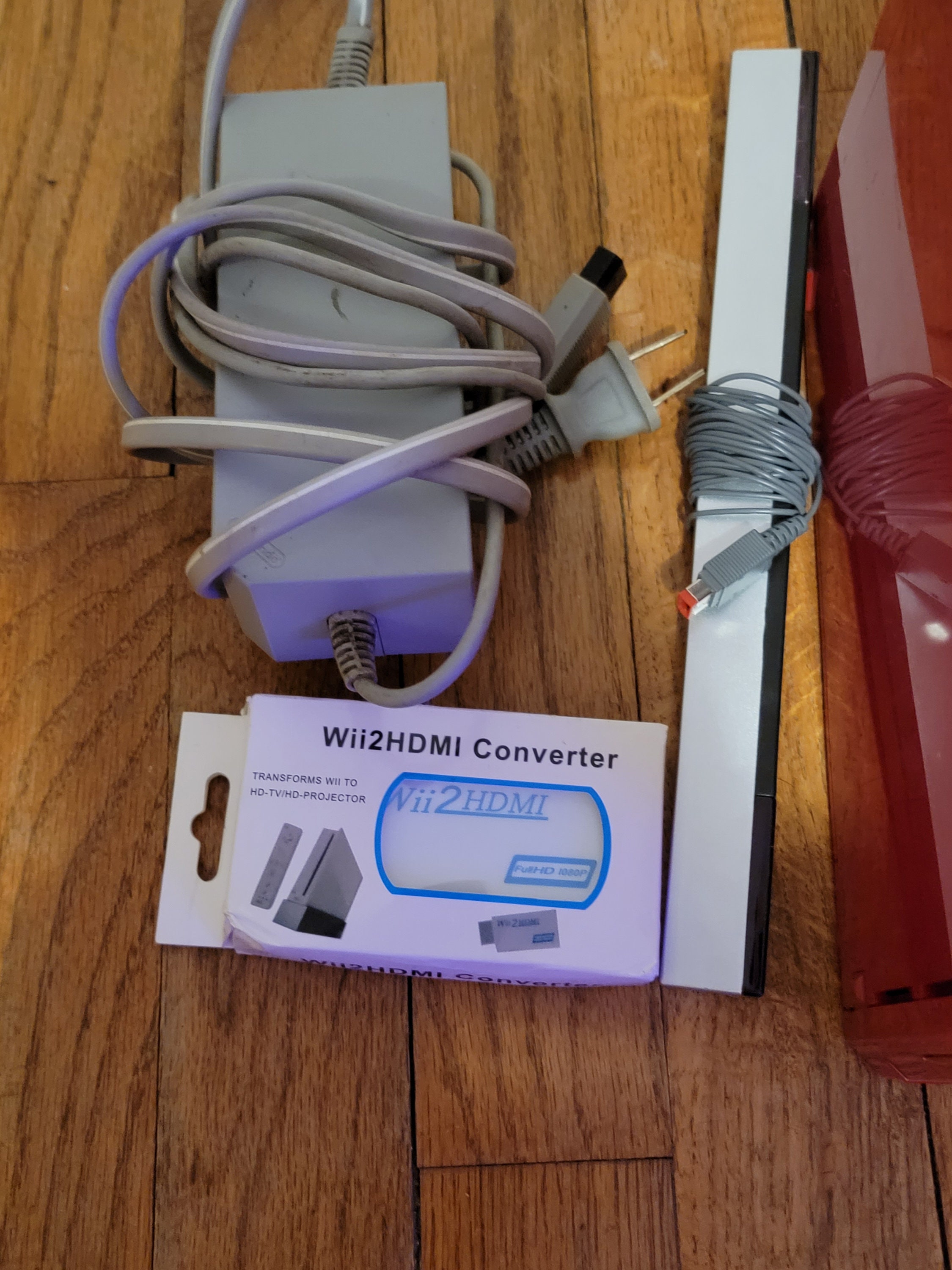 Modded Wii Console in Limited Edition Red W/500gb External HDD Etsy Canada