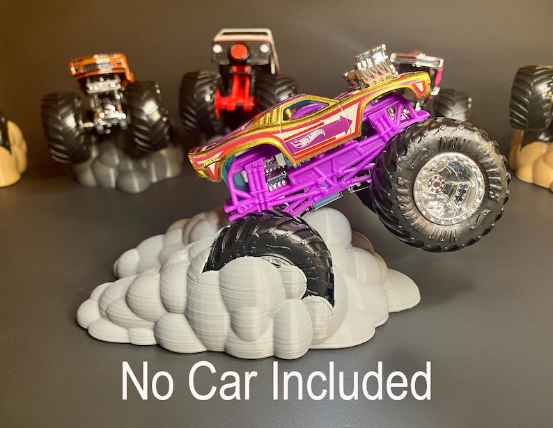 Monster Truck Wheelie Display: Hot Wheels & Monster Jam - USA Made image 1