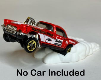 1:64 Scale '64 Corvette Gasser Wheelie Display - Handmade Hot Wheels Sculpture