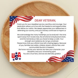 Veterans Day Thank You Card, Army Military Navy Marines Thank You Card, Printable Veterans Day Thank You Card, Veteran Service Member Card