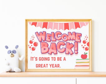 Panneau Bienvenue à l'école