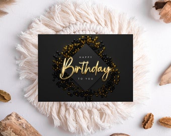 Editable Birthday Card, Happy Birthday Card Printable, Digital Birthday Card, Birthday Card, Birthday Card Instant Download