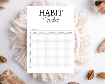 Weekly Habit Tracker Printable, Habit Tracker Template, Routine Tracker