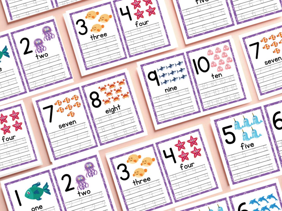 Printable Number Tracing, Kids Tracing, Handwriting Practice Book ...