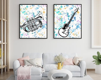 Musikalische Wandkunst | Kunstdruck | digitale Wandkunst | home art | Wandkunst | Musik Wandkunst | Musik Raumdeko | Musik Wanddeko | Musical