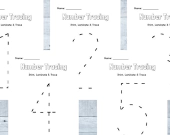 Number Tracing 1-20, Preschool Worksheets, Kindergarten Tracing Numbers Printable,Printable Kids Handwriting Practice, Number Identification