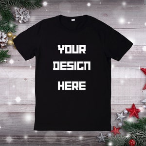 Black and White shirt Mockup, Black and White  Christmas mockup, Winter shirt mockup, Christmas Sweatshirt Mockup, Adult Christmas Mockup