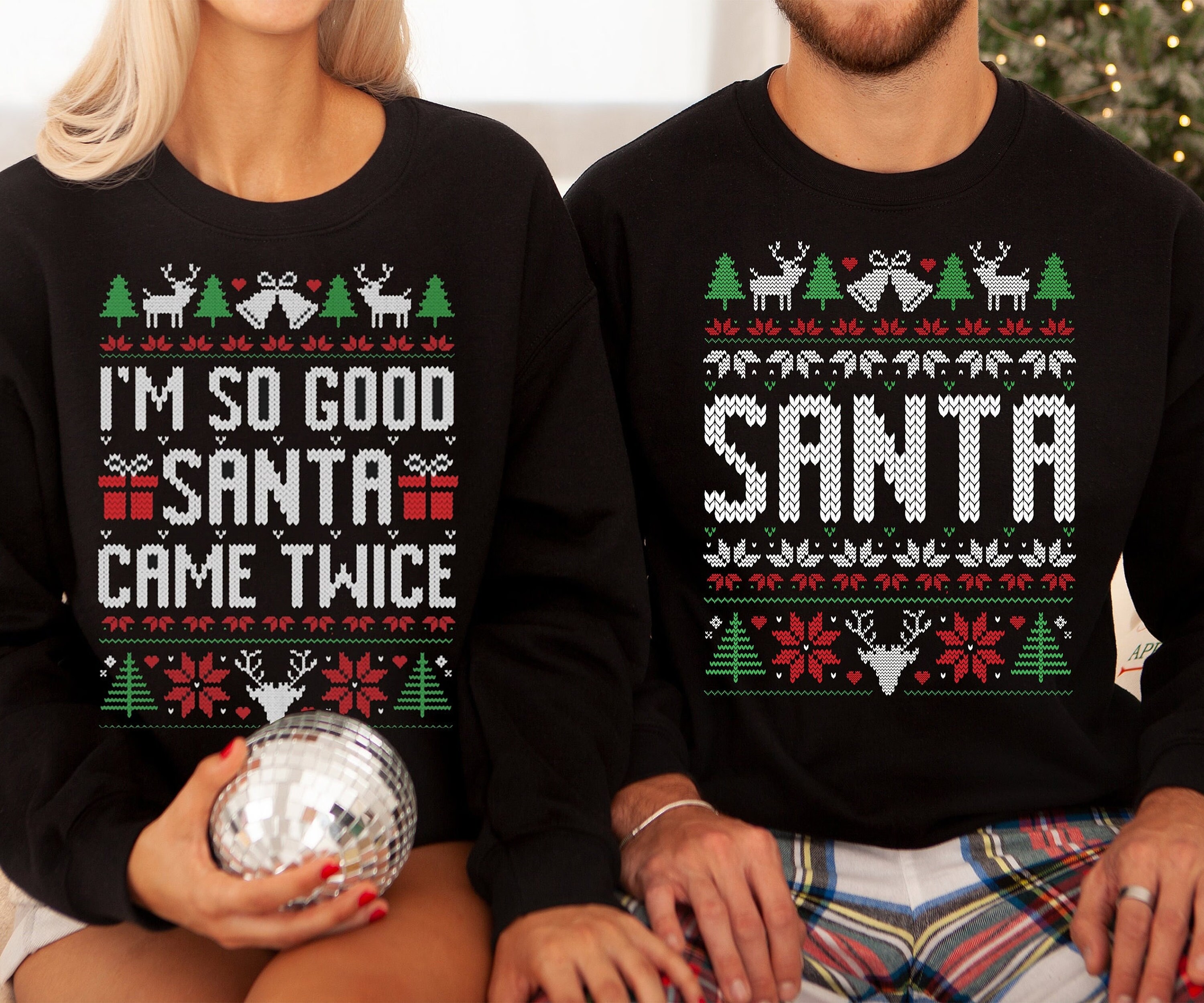Christmas sweater for deals him and her