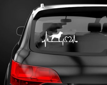 Labrador hjärtslag dekal klistermärke etikett labrador älskare dekal hund älskare etikett labrador älskare klistermärke K9 etikett bra hund dekal labradorhund ankjakt