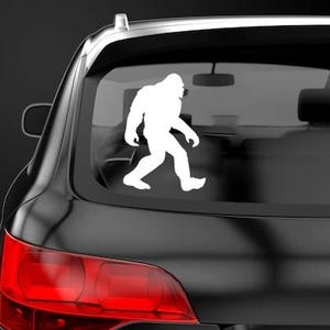 Bigfoot Sticker Decal Label Yeti Decal Sasquatch Sticker Outdoors Mountains decal Bigfoot Bumper Sticker Camping Label Bigfoot Car Sticker