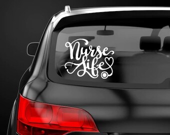 Nurse Life Sticker RN Registered Nurse Label Nurse Week Decal ER Nurse Sticker Nurse Student Gift Label Military Nurse Decal