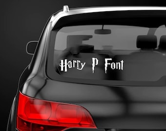 Wizard Font Custom Message Sticker Decal Label Any Words Decal Harry Sticker Ron Decal Anything Off The Trolley Sticker Snape Decal Snake