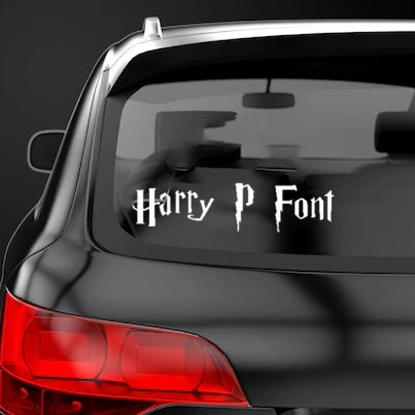 Wizard Font Custom Message Sticker Decal Label Any Words Decal Harry Sticker Ron Decal Anything Off The Trolley Sticker Snape Decal Snake