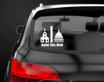 Build This Wall Decal / Sticker / Label
