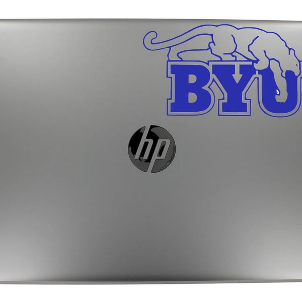 BYU Cougar Retro Vinyl Sticker Label Decal Football Label College Football Sticker Bumper Sticker Tailgate Lavell Edwards Sticker Utah Decal