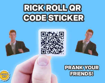 Rick Roll QR Code Prank with No Ads Video and fake link by