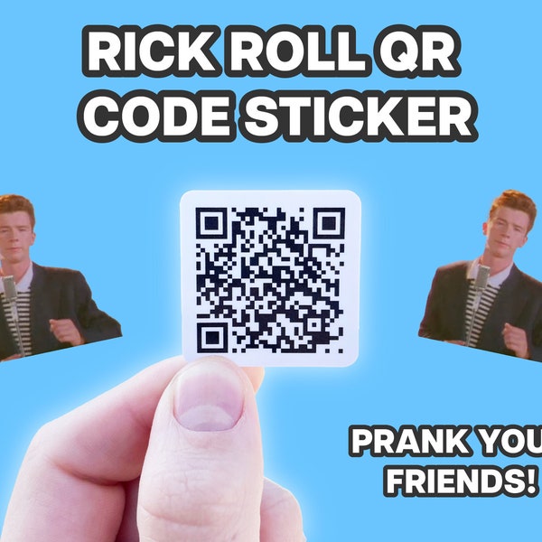 Rick Roll Qr Code Etsy