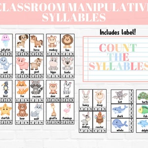 Syllabes - Phonics Manipulative