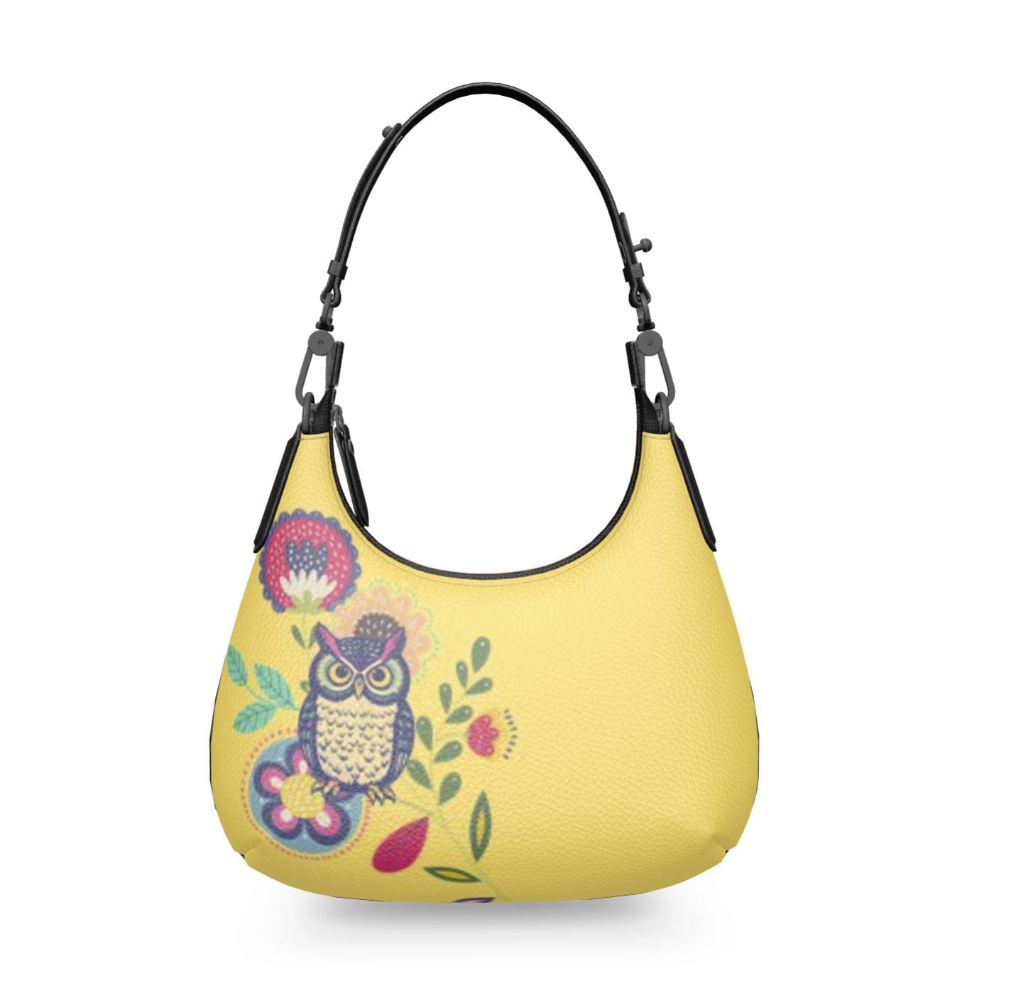 Genuine Leather LIMITD ED Designer Dual Color Owl Purse/Handbag by Tara Leigh.  Many Color Choices. 