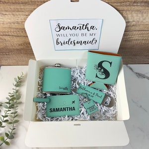 Personalized Bridesmaid Gifts, Bridesmaid Proposal Box, Will You Be My Bridesmaid Box, Bridal Party Gifts, Custom Maid Of Honor Gifts