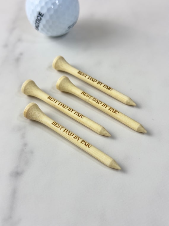 Custom Father's Day Golf Tees, Bamboo Personalized Golf Tees Laser Engraved  2.75 Inches, Fathers Day Golf Gift, Custom Golf Tees Dad Gift - Etsy
