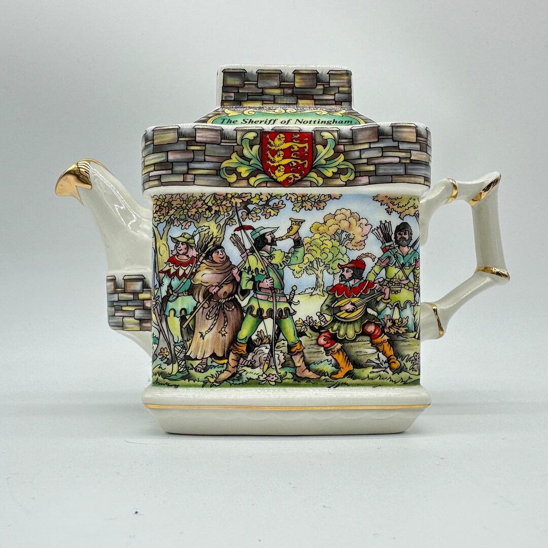 Vintage Sadler Robin Hood Tea Pot Made in England Marked Etsy